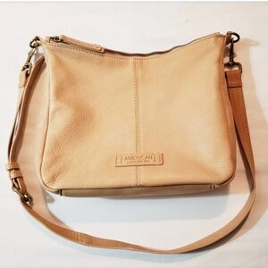 American Leather Co. Salem Triple Entry Leather Crossbody